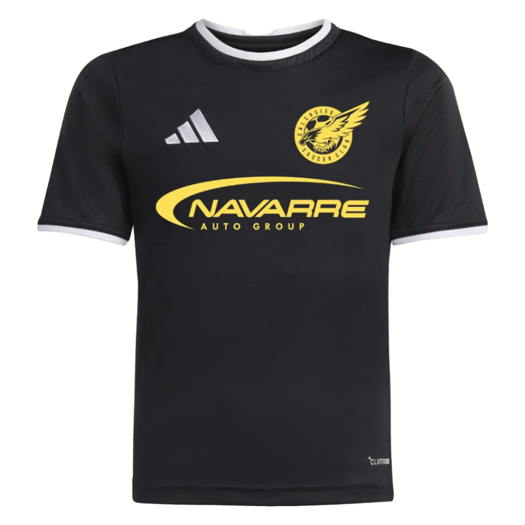 adidas CSC Recreational Men's Entrada 26 Jersey - Black Calcasieu Soccer Club Rec - Third Coast Soccer