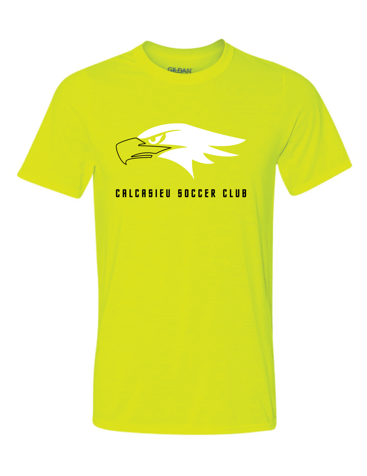 Calcasieu Eagle Head Short-Sleeve T-Shirt CSC Spiritwear Volt Mens Small - Third Coast Soccer