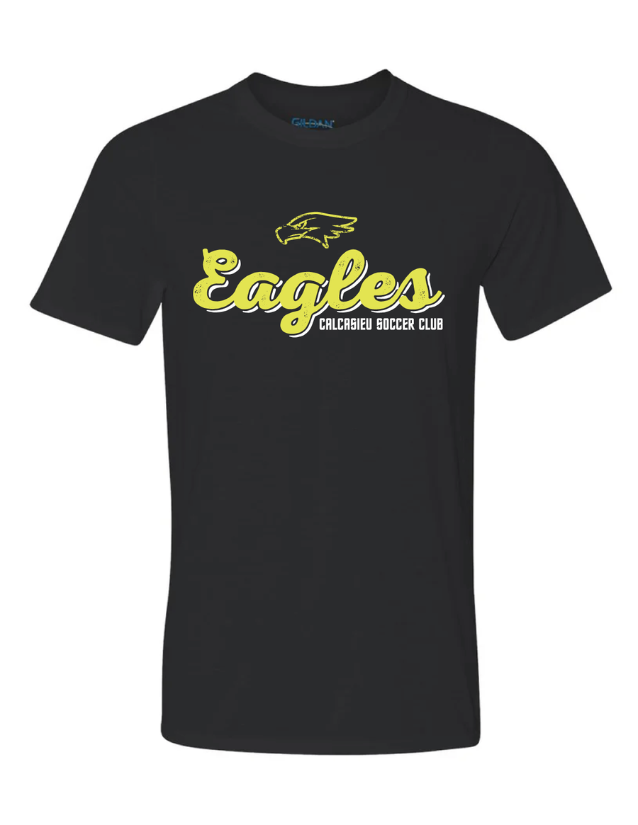 Calcasieu Soccer Club Eagles Short-Sleeve T-Shirt CSC Spiritwear Black Youth Small - Third Coast Soccer