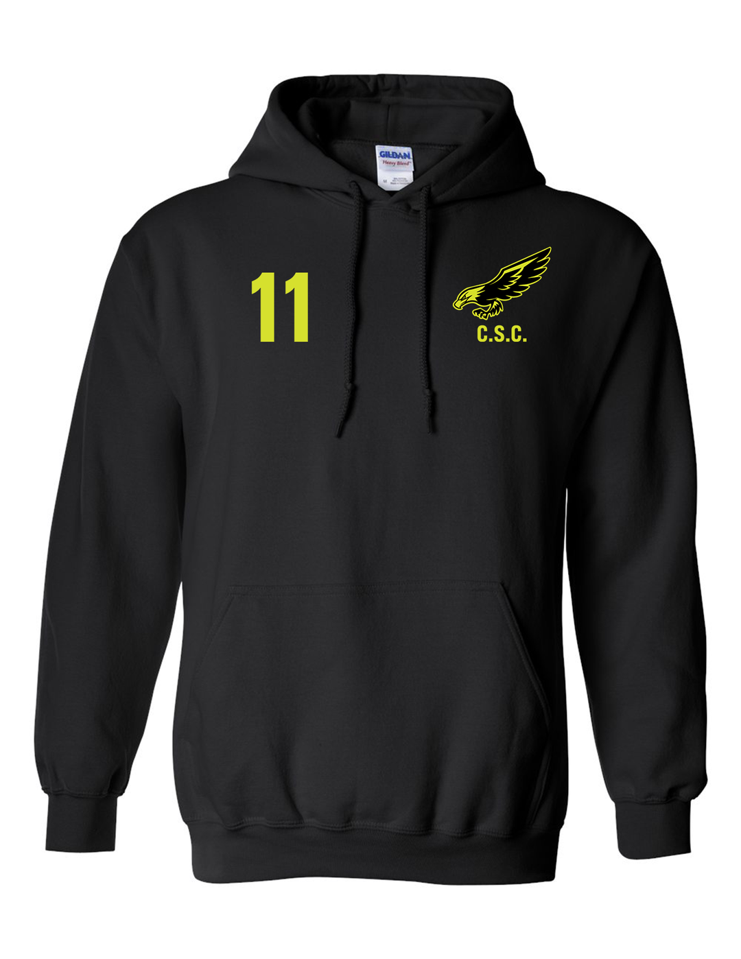 CSC Hooded Sweatshirt - Black Calcasieu Soccer Club 23-25   - Third Coast Soccer