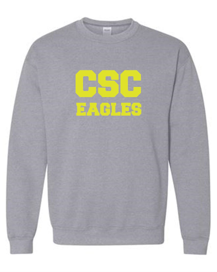 CSC Eagles Crewneck Sweatshirt CSC Spiritwear Sport Grey Youth Small - Third Coast Soccer