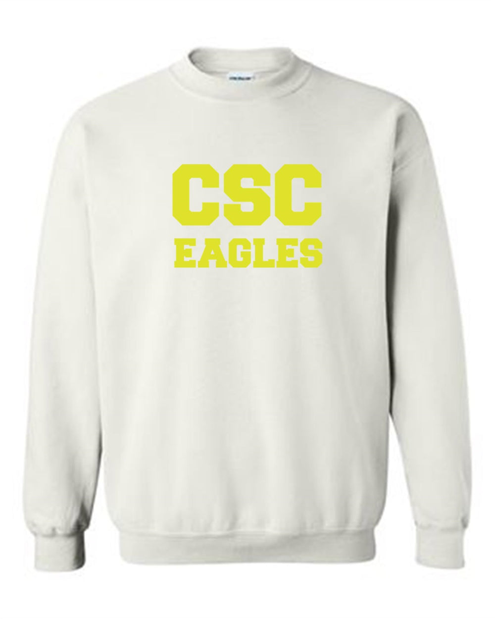 CSC Eagles Crewneck Sweatshirt CSC Spiritwear White Youth Small - Third Coast Soccer