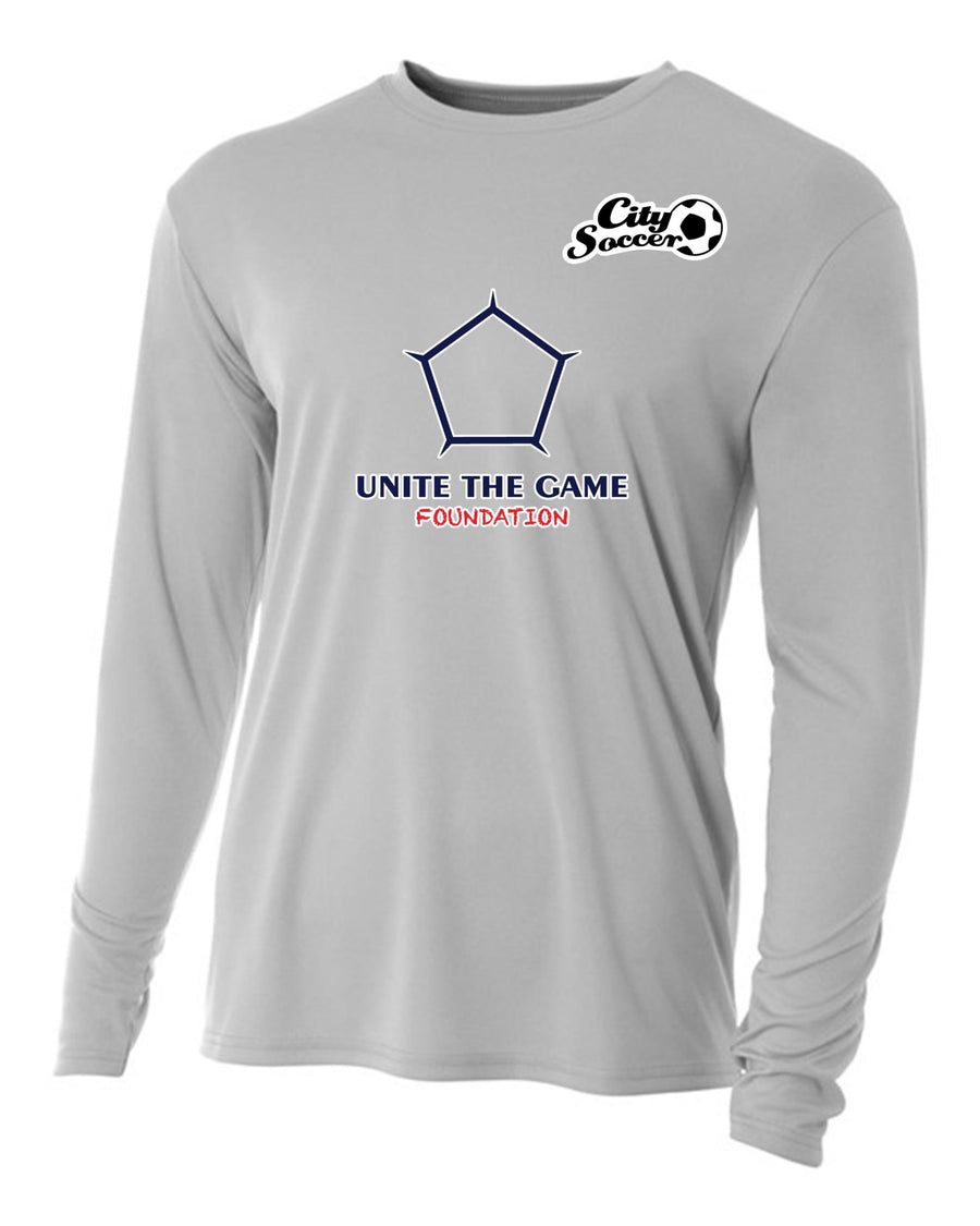 A4 City Soccer Men's Long-Sleeve Performance Shirt - Silver City Soccer   - Third Coast Soccer