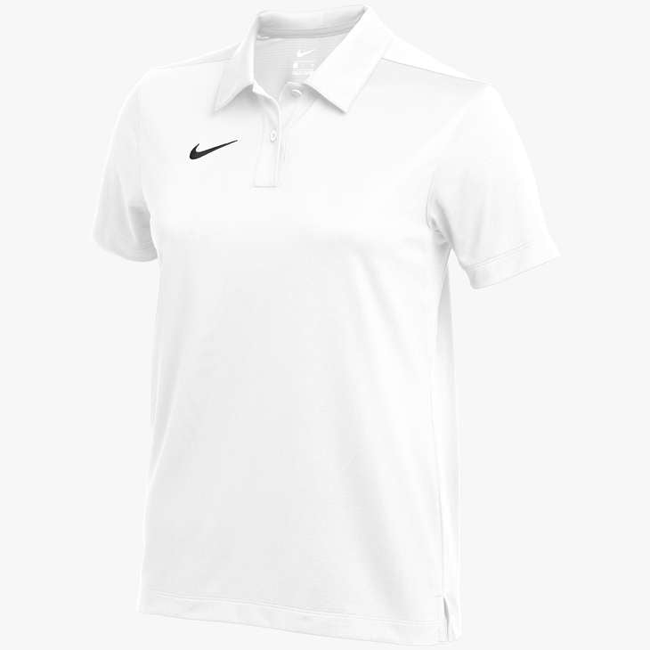 Nike Women's Dri Franchise Polo Polos White/Black Womens XSmall - Third Coast Soccer