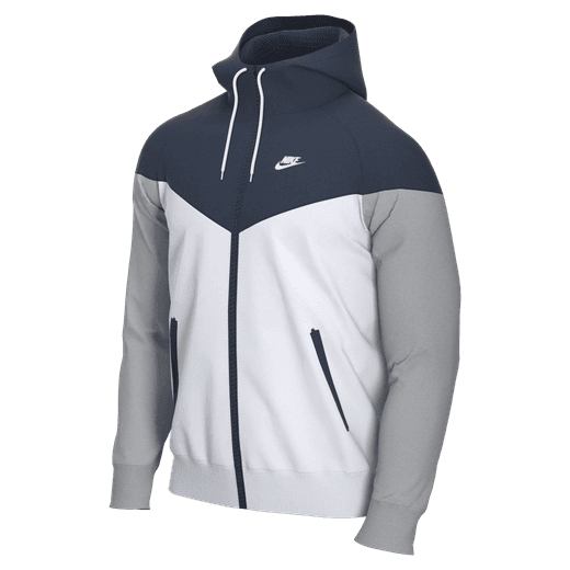 Nike Team Windrunner Jacket Jackets Team Navy/White/Wolf Grey Mens Small - Third Coast Soccer