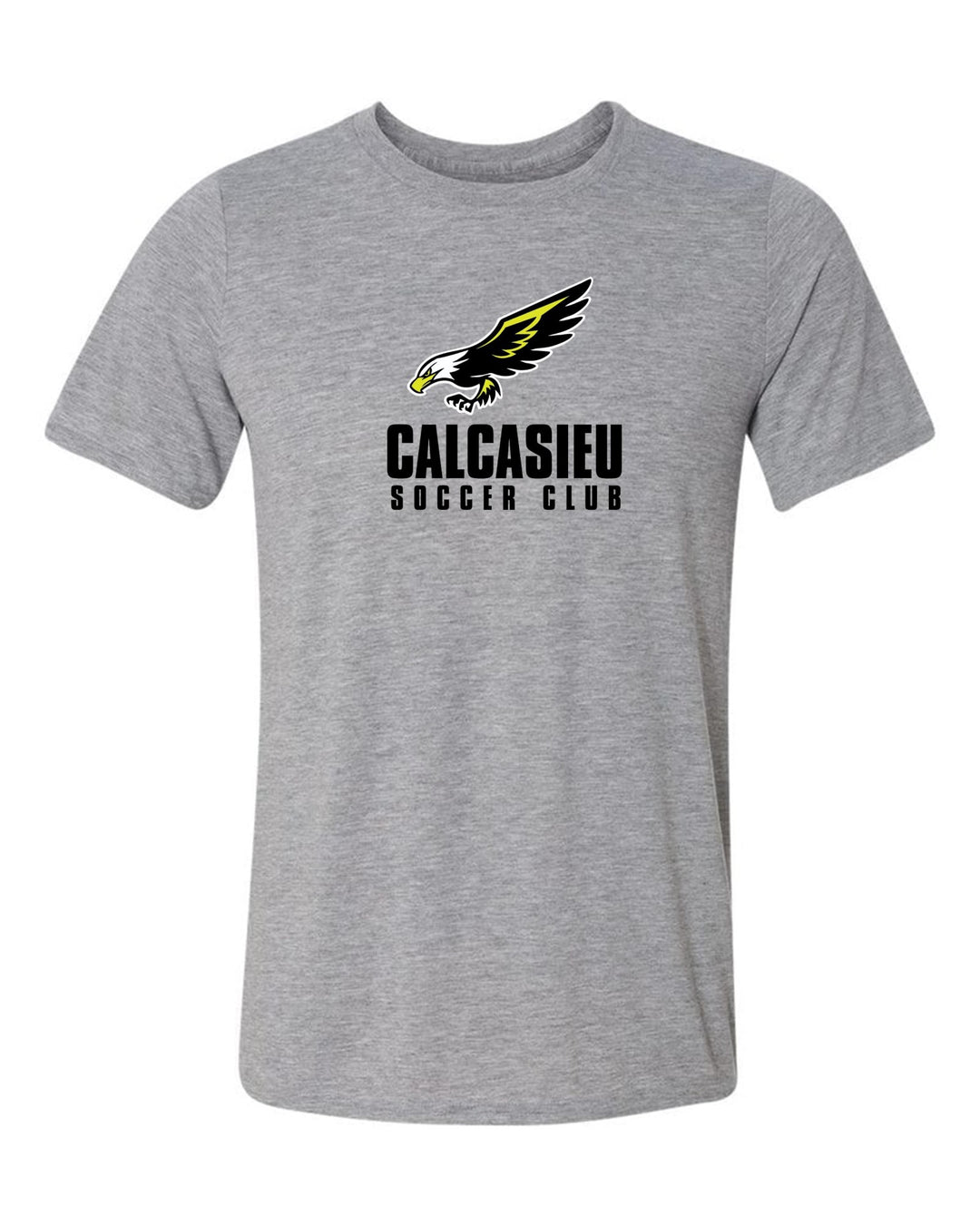 Calcasieu with Eagle Short-Sleeve T-Shirt CSC Spiritwear Sport Grey Mens Small - Third Coast Soccer