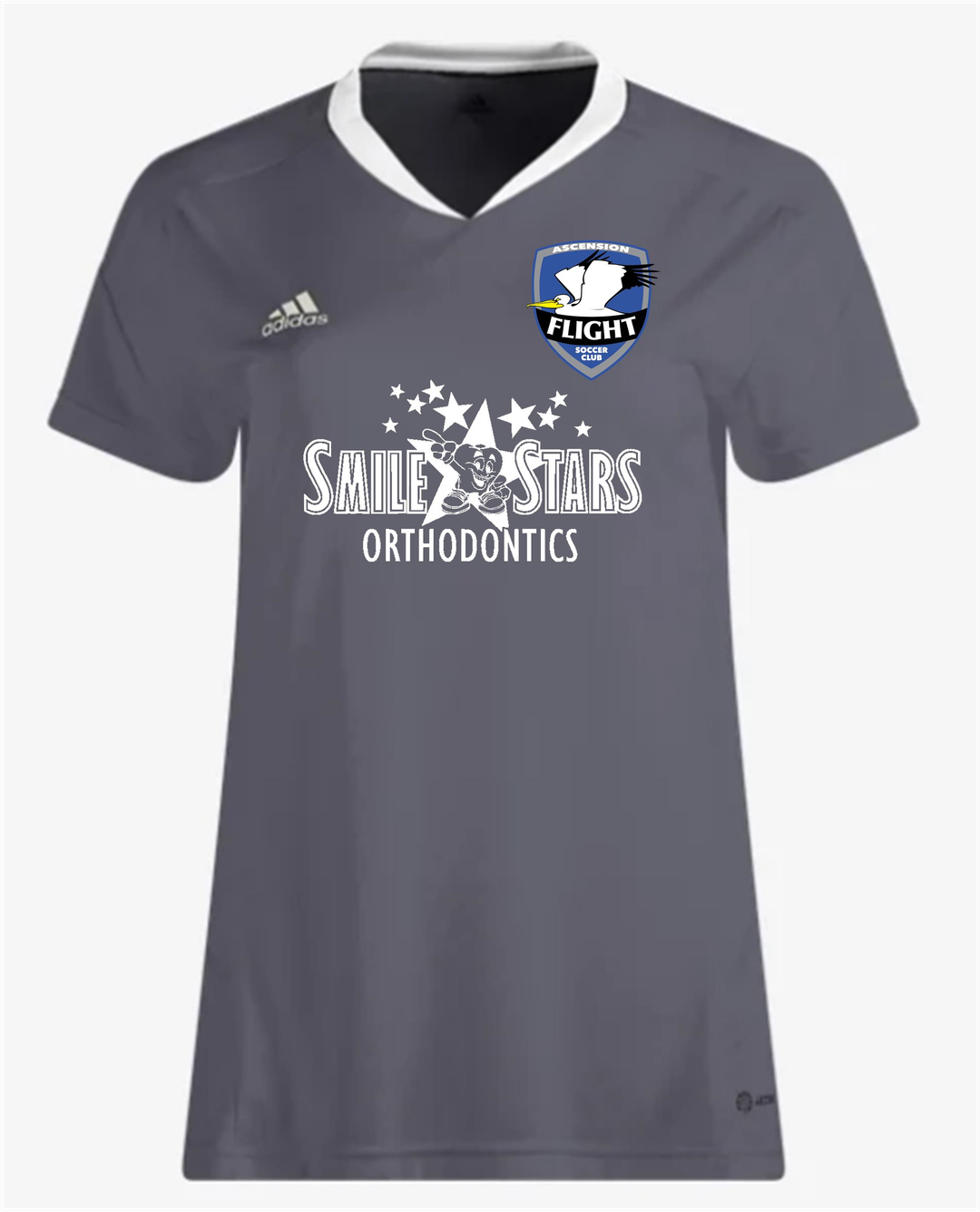 adidas AFSC Women's Entrada 22 Jersey - Grey Ascension Flight Soccer Club   - Third Coast Soccer