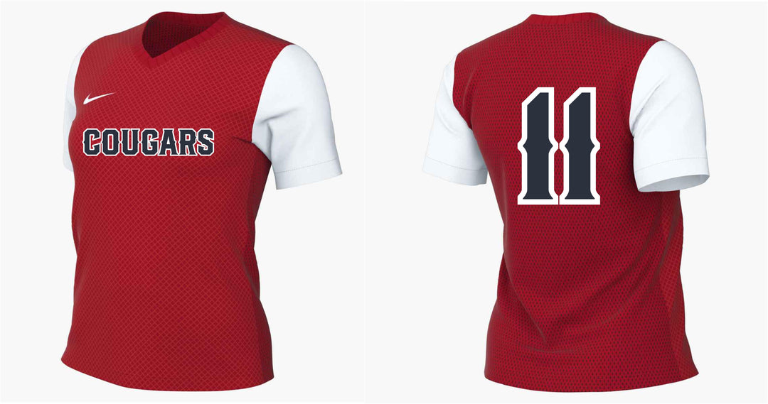 Nike Cougars Tiempo Premier II Jersey - Red St. Jude Red Youth Small - Third Coast Soccer
