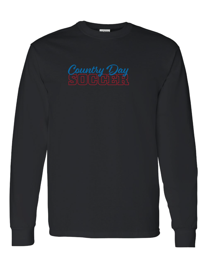 Country Day Soccer Wordmark Long-Sleeve T-Shirt