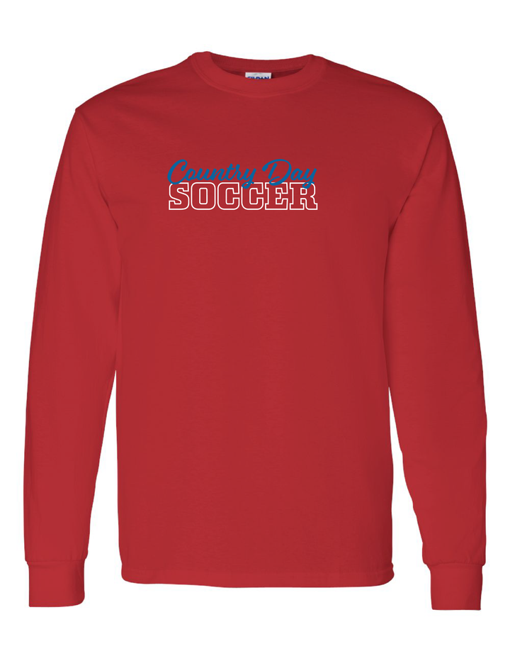 Country Day Soccer Wordmark Long-Sleeve T-Shirt