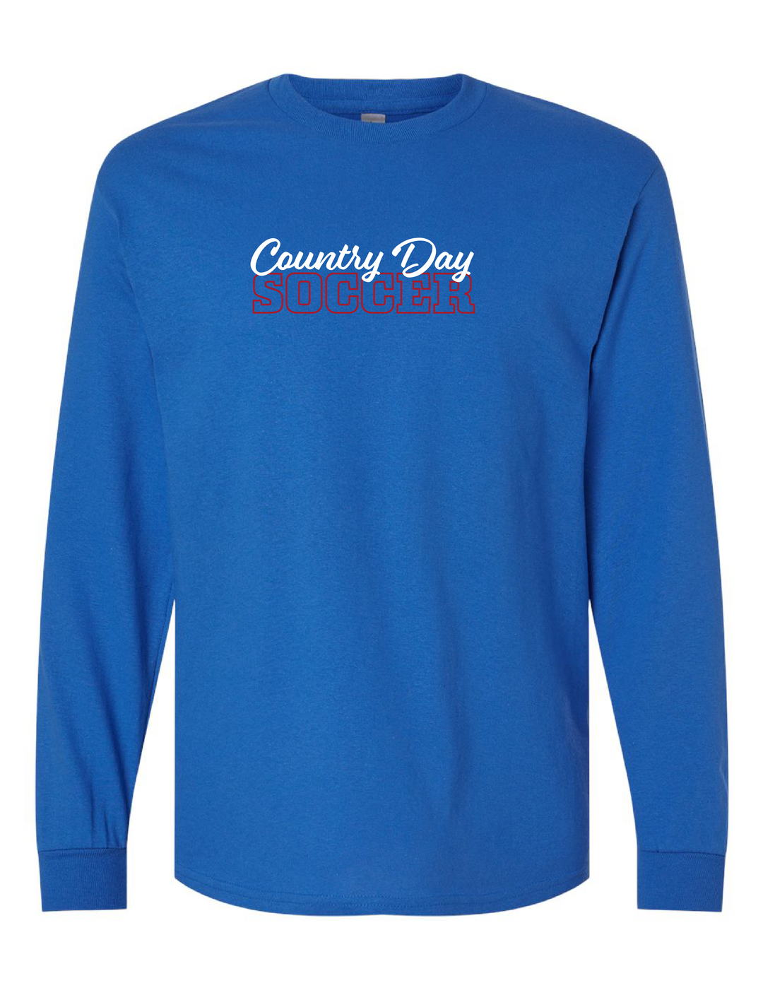 Country Day Soccer Wordmark Long-Sleeve T-Shirt
