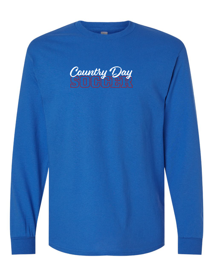 Country Day Soccer Wordmark Long-Sleeve T-Shirt