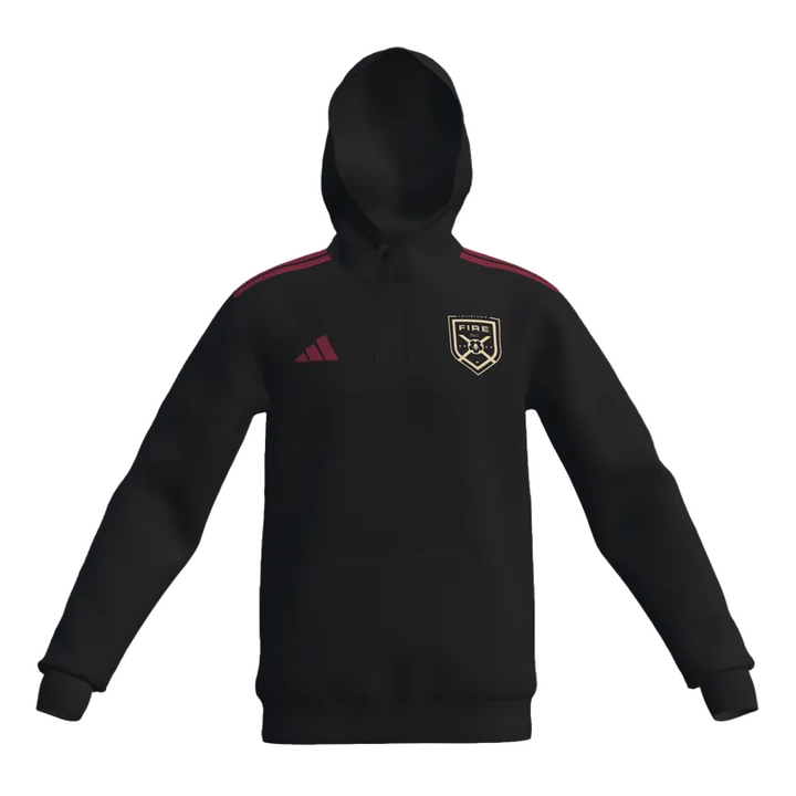 adidas Youth Custom Fire Entrada 26 Hoodie - Black