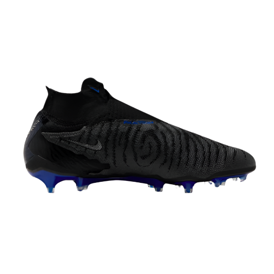 Nike Gripknit Phantom GX Elite Dynamic Fit FG - Black/Chrome/Hyper Royal Men's Footwear Closeout - Third Coast Soccer