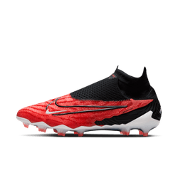 Nike Gripknit Phantom GX Elite Dynamic Fit FG - Crimson/Black/White Men's Footwear   - Third Coast Soccer