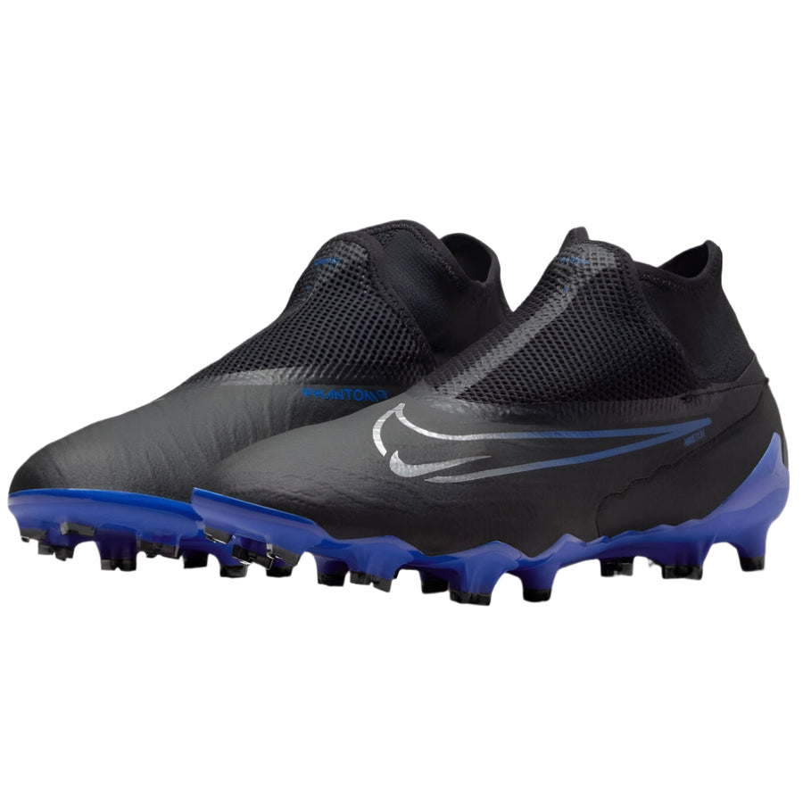 Nike Phantom GX Pro FG - Black/Chrome/Hyper Royal Men's Footwear Closeout - Third Coast Soccer