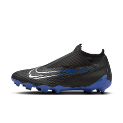 Nike Phantom GX Academy Dynamic Fit FG - Black/Chrome/Hyper Royal Mens Footwear   - Third Coast Soccer