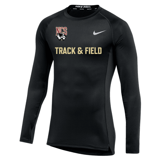 Nike Northlake Men's Pro Tight Top Long-Sleeve - Black Northlake Track and Field   - Third Coast Soccer