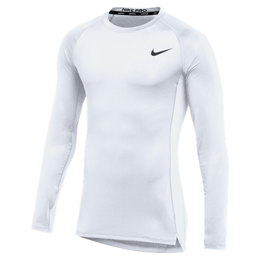 Nike Pro Tight Top Long-Sleeve - White SHH 25 - Third Coast Soccer
