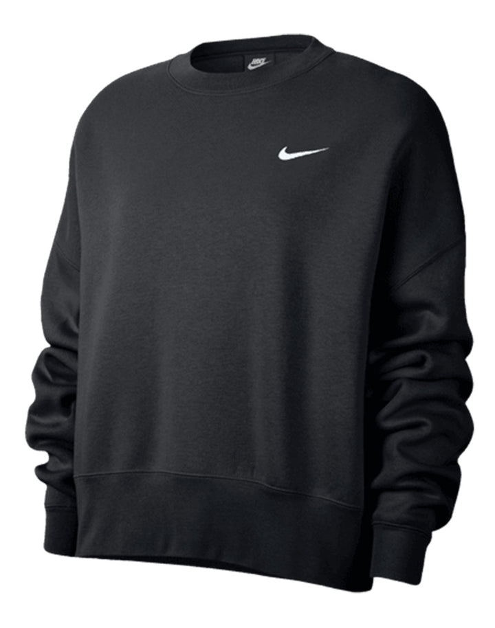 Nike Women's NSW Crew Fleece Training Wear Black/White Womens XSmall - Third Coast Soccer