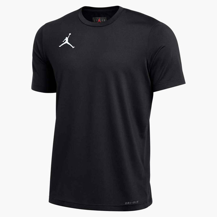 Nike Men's Jordan Team SS Training Top Training Wear Team Black/White Mens Small - Third Coast Soccer