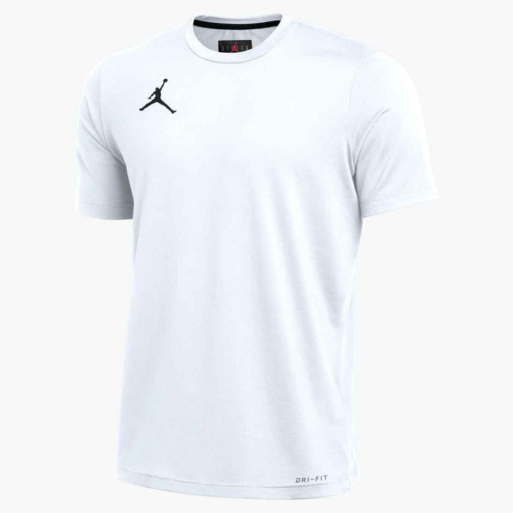 Nike Men's Jordan Team SS Training Top Training Wear Team White/Black Mens Small - Third Coast Soccer