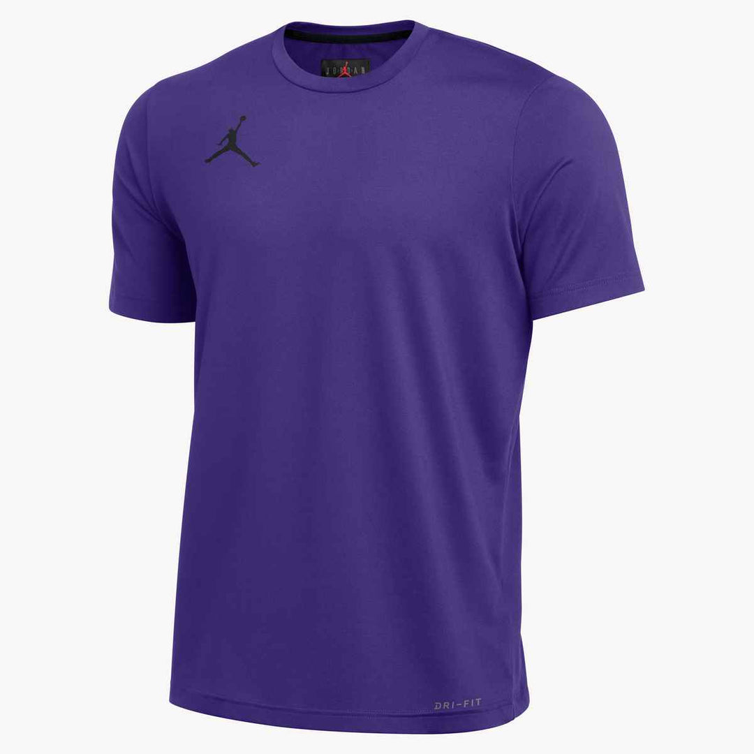 Nike Men's Jordan Team SS Training Top Training Wear Team Purple/Black Mens Small - Third Coast Soccer