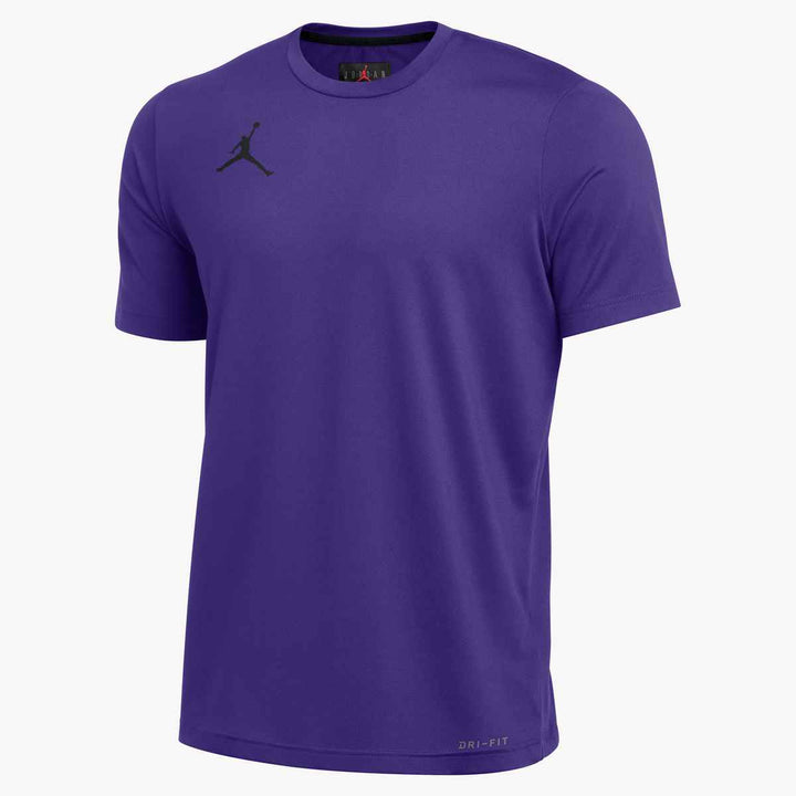 Nike Men's Jordan Team SS Training Top Training Wear Team Purple/Black Mens Small - Third Coast Soccer