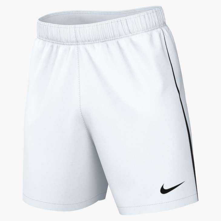 Nike Youth Dri-Fit League Knit III Short Shorts White/Black Youth Xsmall - Third Coast Soccer