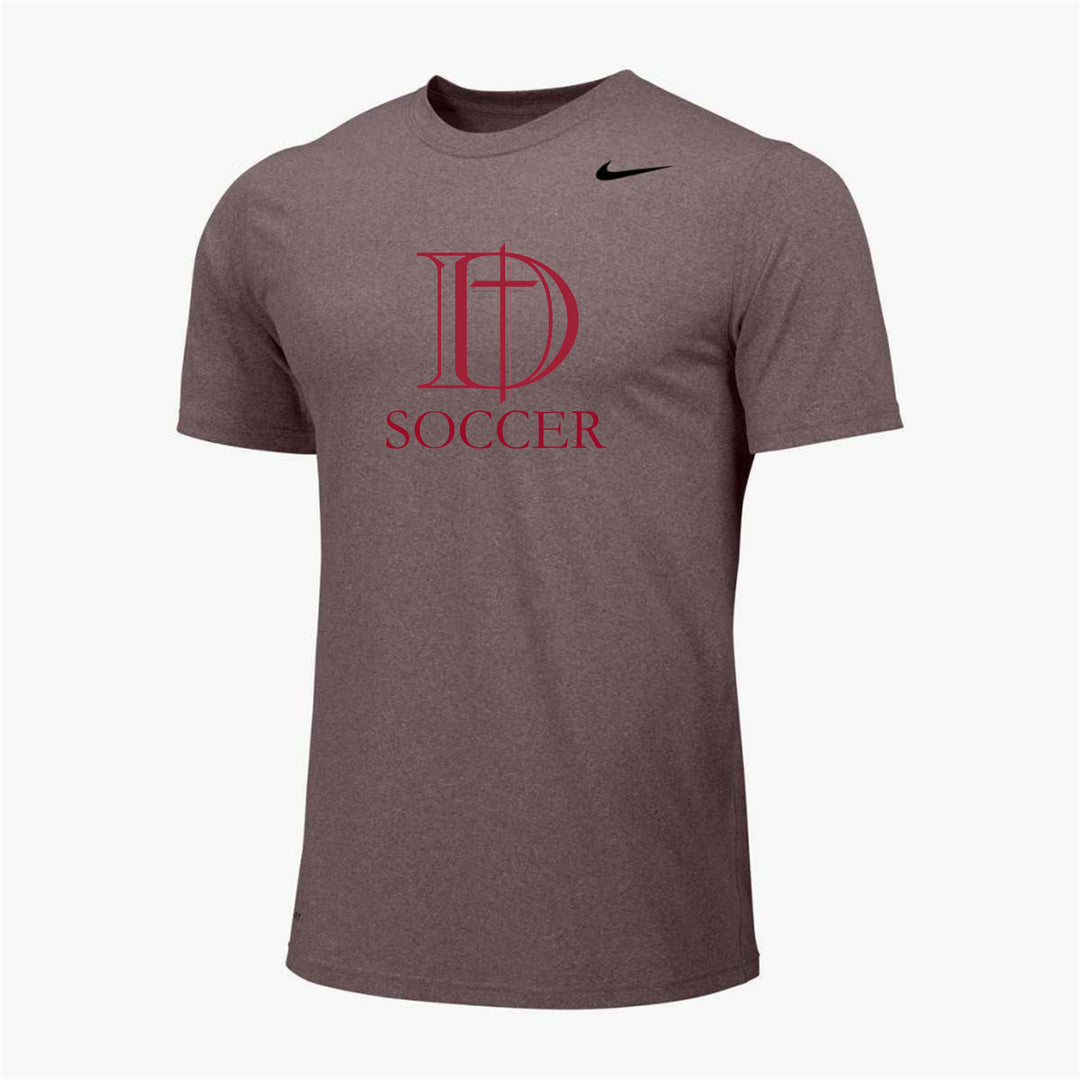 Nike Dunham Soccer Legend Tee - Grey Dunham Carbon Heather/Black Mens Small - Third Coast Soccer