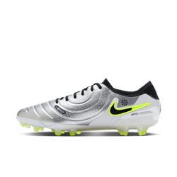 Nike Tiempo Legend 10 Elite FG - Silver/Black/Volt Men's Footwear   - Third Coast Soccer