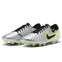 Nike Tiempo Legend 10 Elite FG - Silver/Black/Volt Men's Footwear   - Third Coast Soccer