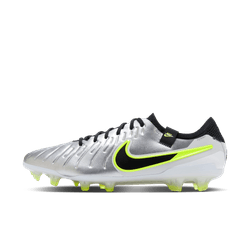 Nike Tiempo Legend 10 Elite FG - Silver/Black/Volt Men's Footwear   - Third Coast Soccer