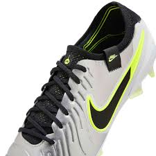 Nike Tiempo Legend 10 Elite FG - Silver/Black/Volt Men's Footwear - Third Coast Soccer