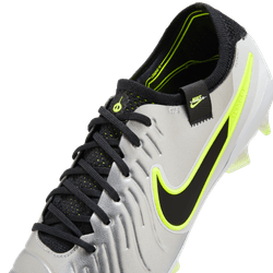 Nike Tiempo Legend 10 Elite FG - Silver/Black/Volt Men's Footwear   - Third Coast Soccer