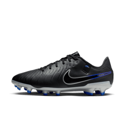 Nike Tiempo Legend 10 Academy FG - Black/Chrome/Hyper Royal Men's Footwear   - Third Coast Soccer