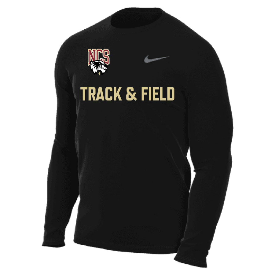 Nike Northlake Track & Field Men's Legend Long-Sleeve Shirt - Black Northlake Track and Field   - Third Coast Soccer