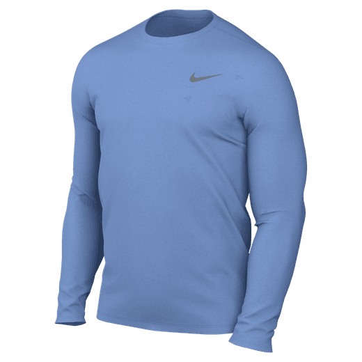 Nike Team Legend LS Tee Training Wear Valor Blue/Cool Grey Mens Small - Third Coast Soccer