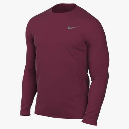 Nike Team Legend LS Tee Training Wear Team Maroon/Cool Grey Mens Small - Third Coast Soccer