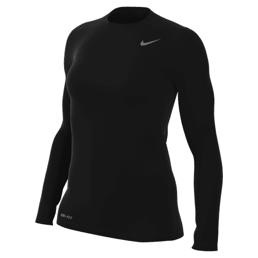 Nike Women's Legend Long-Sleeve Shirt Training Wear Black/White Womens Small - Third Coast Soccer