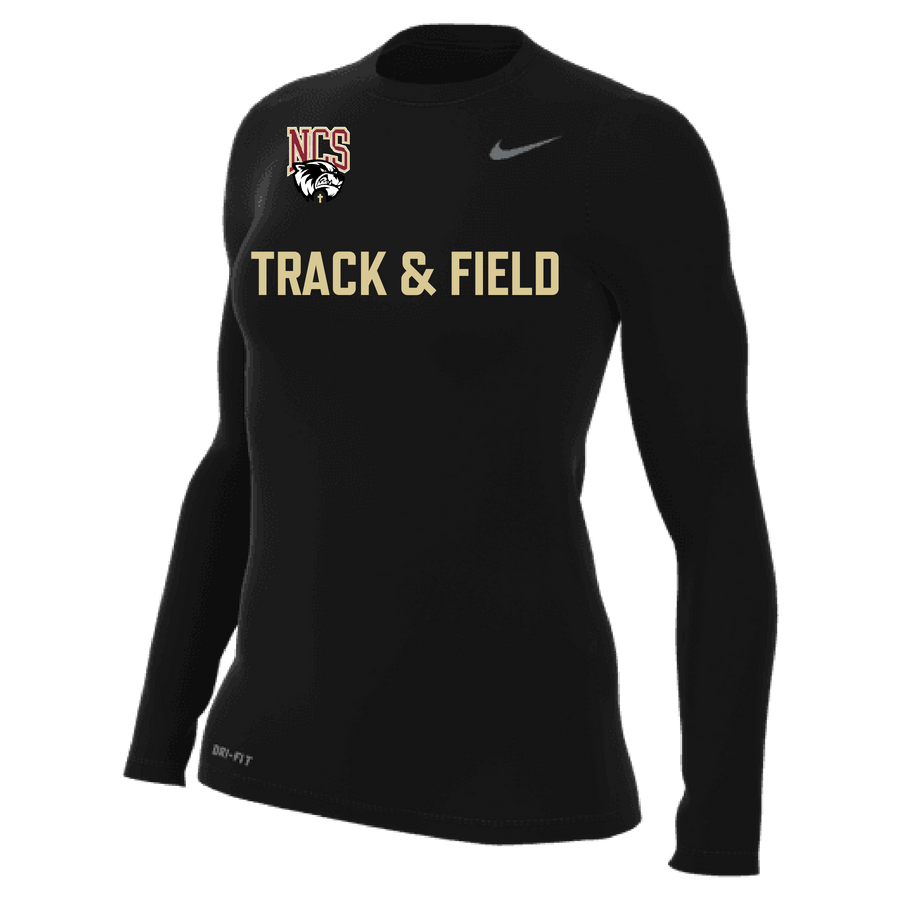 Nike Northlake Track & Field Women's Legend Long-Sleeve Shirt - Black Northlake Track and Field   - Third Coast Soccer