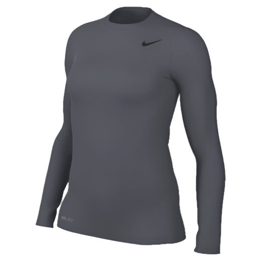 Nike Women's Legend Long-Sleeve Shirt Training Wear Carbon Heather/Black Womens Small - Third Coast Soccer