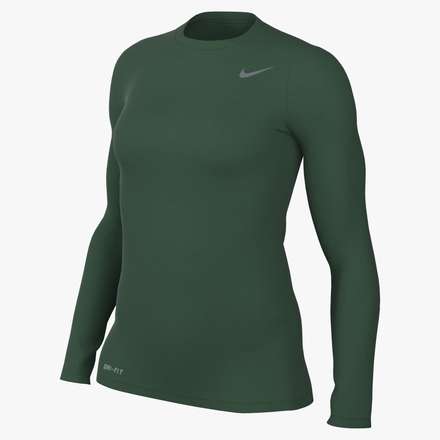 Nike Women's Legend Long-Sleeve Shirt Training Wear Gorge Green/Cool Grey Womens Small - Third Coast Soccer