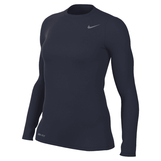 Nike Women's Legend Long-Sleeve Shirt Training Wear College Navy/Cool Grey Womens Small - Third Coast Soccer