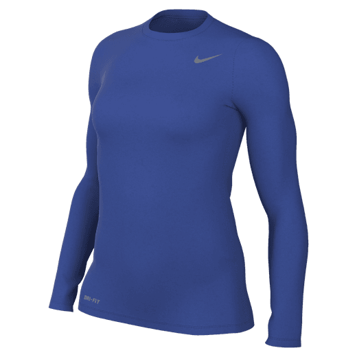 Nike Women's Legend Long-Sleeve Shirt Training Wear Game Royal/Cool Grey Womens Small - Third Coast Soccer