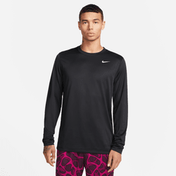 Nike Dri-Fit Legend LS Top Training Wear Black/Matte Silver Mens Small - Third Coast Soccer