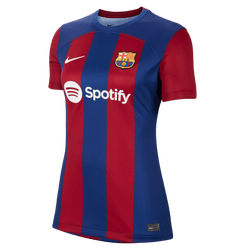 Nike Women's FC Barcelona Home Jersey 23/24 Club Replica Deep Royal Blue/Noble Red/Whit Womens X-Small - Third Coast Soccer