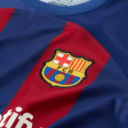 Nike Youth FC Barcelona Home Jersey 23/24 Club Replica   - Third Coast Soccer