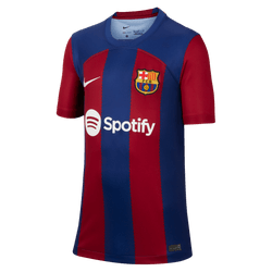 Nike Youth FC Barcelona Home Jersey 23/24 Club Replica Deep Royal Blue/Noble Red/Whit Youth Small - Third Coast Soccer