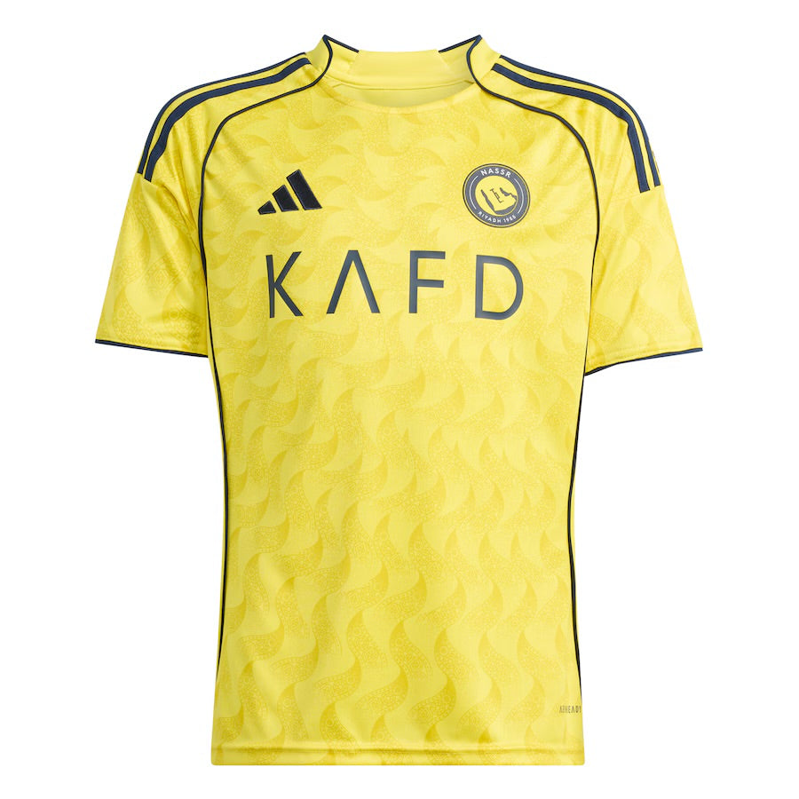 adidas Youth Al Nassr FC Ronaldo #7 Home Jersey 25/26 Club Replica - Third Coast Soccer